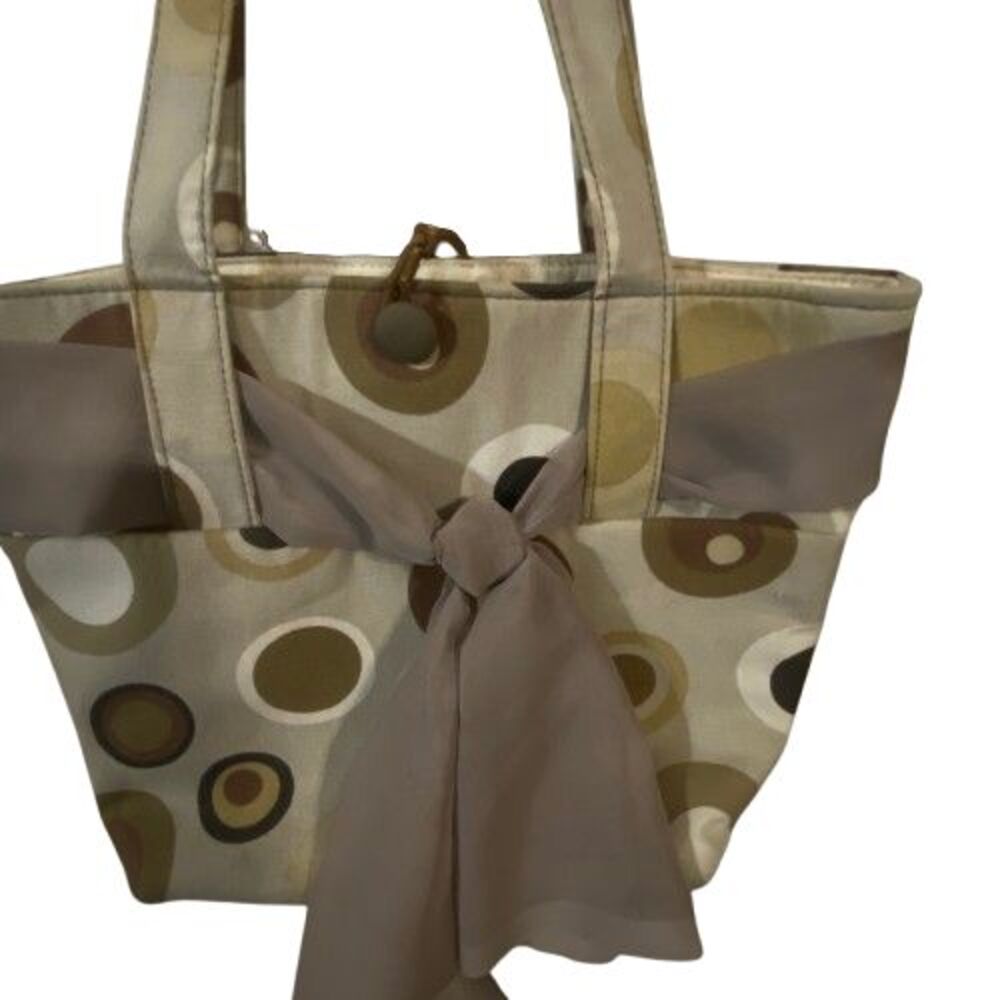 Purse Womens Handmade Polka Dot Ribbon Purse Tote